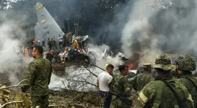 66 Killed in Military Plane Crash in Colombia