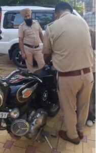Panchkula Police Fines Bullet Rider ₹36,500